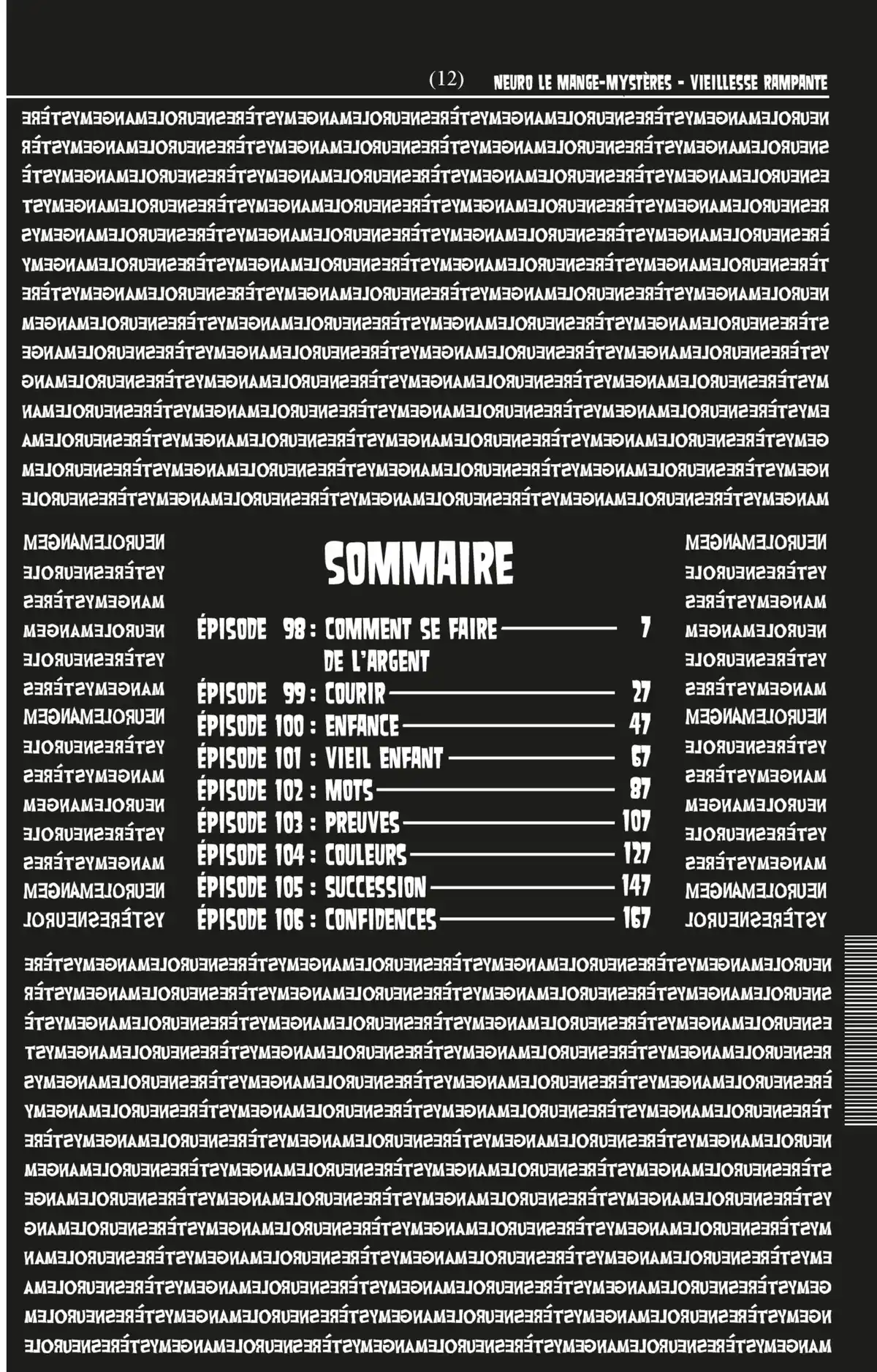 Neuro – Le Mange-Mystères Volume 12 page 5