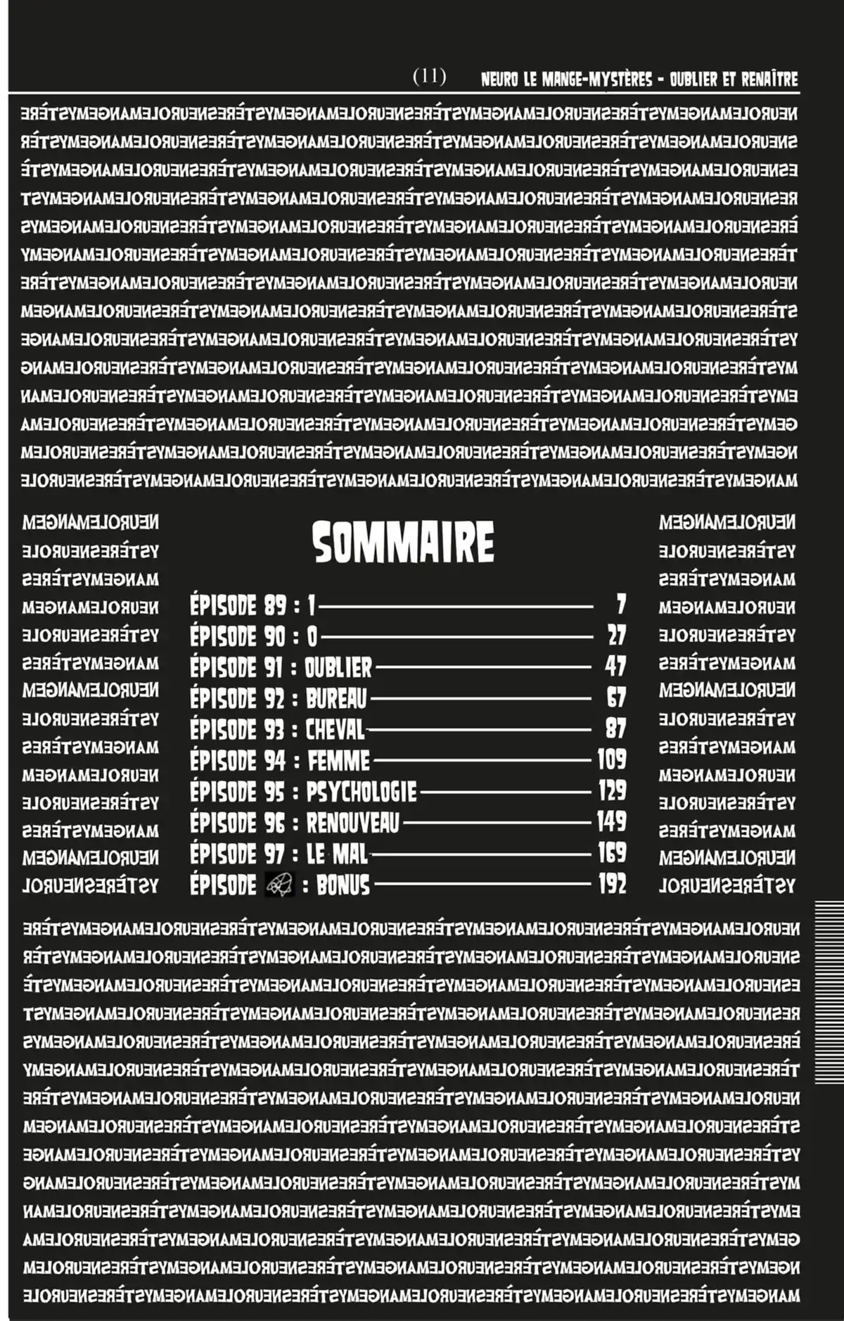 Neuro – Le Mange-Mystères Volume 11 page 5