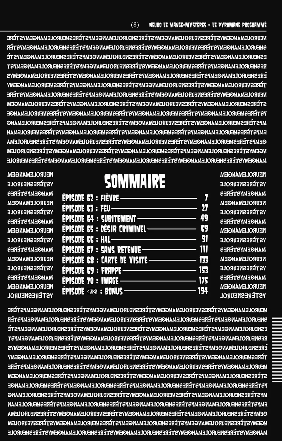 Neuro – Le Mange-Mystères Volume 8 page 5