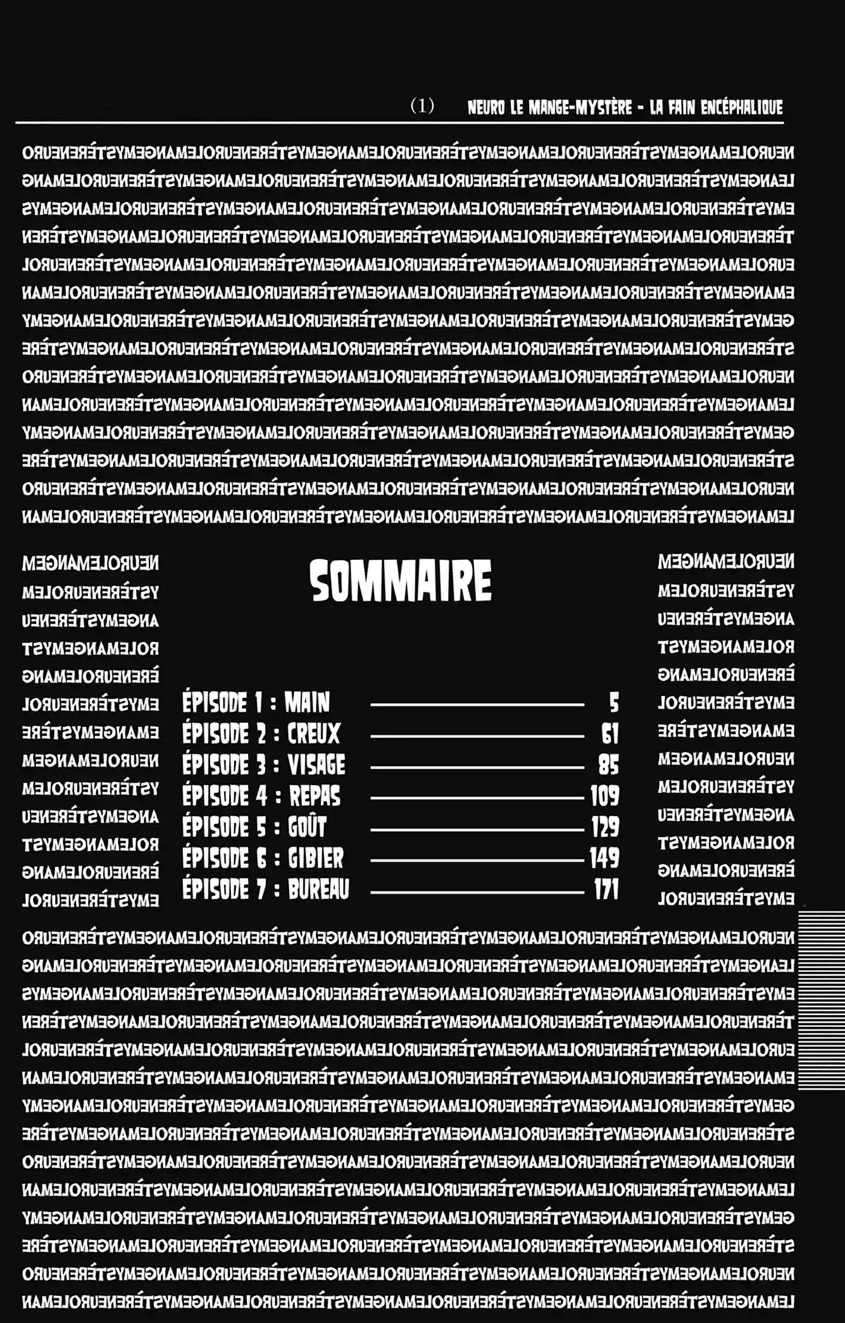 Neuro – Le Mange-Mystères Volume 1 page 3
