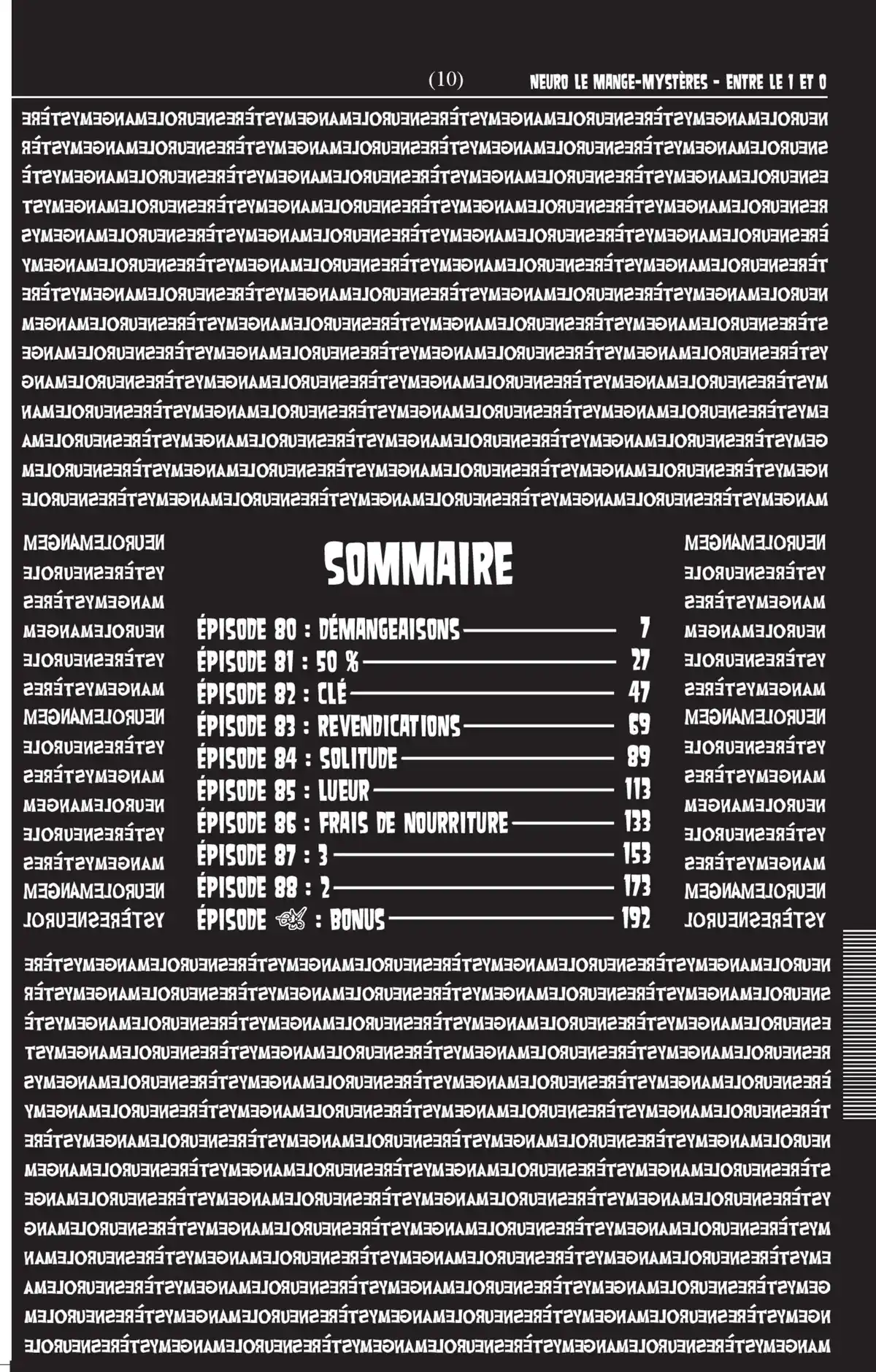 Neuro – Le Mange-Mystères Volume 10 page 5