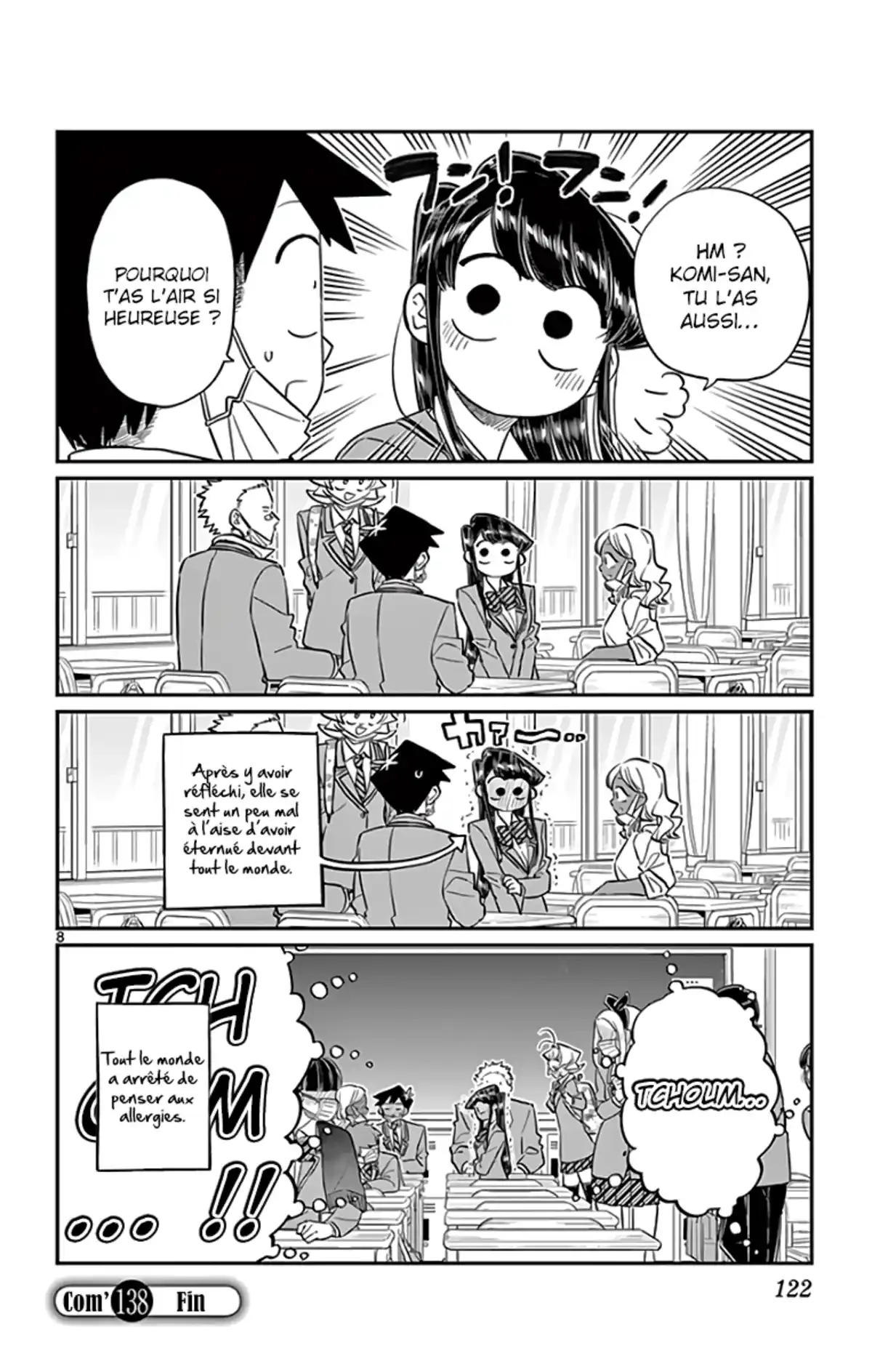 Komi-san wa Commu-shou desu. Chapitre 138 page 8