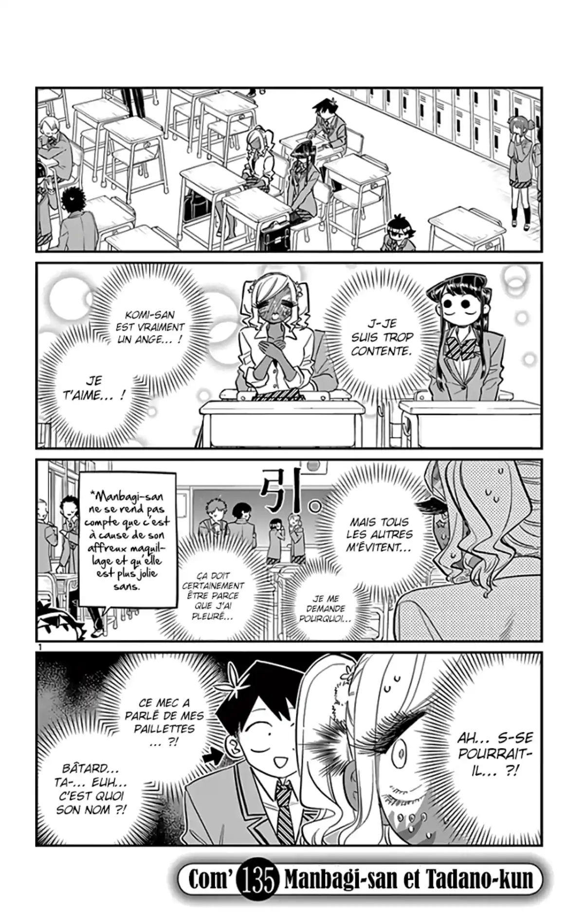 Komi-san wa Commu-shou desu. Chapitre 135 page 1