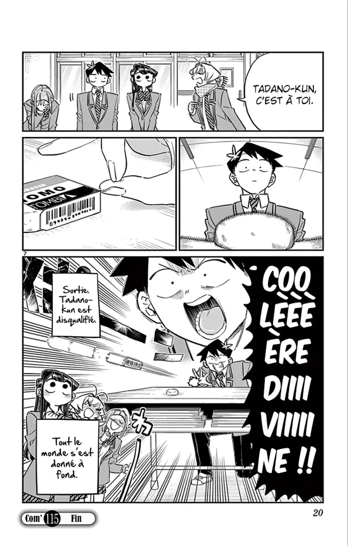 Komi-san wa Commu-shou desu. Chapitre 115 page 7