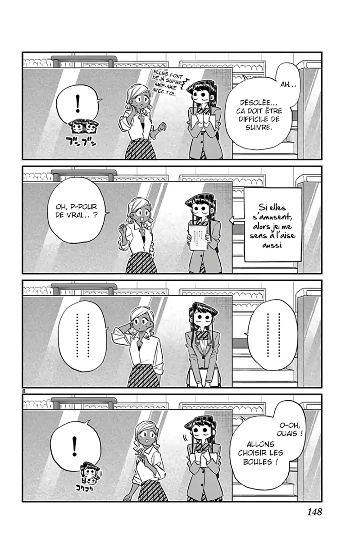 Komi-san wa Commu-shou desu. Chapitre 140 page 8