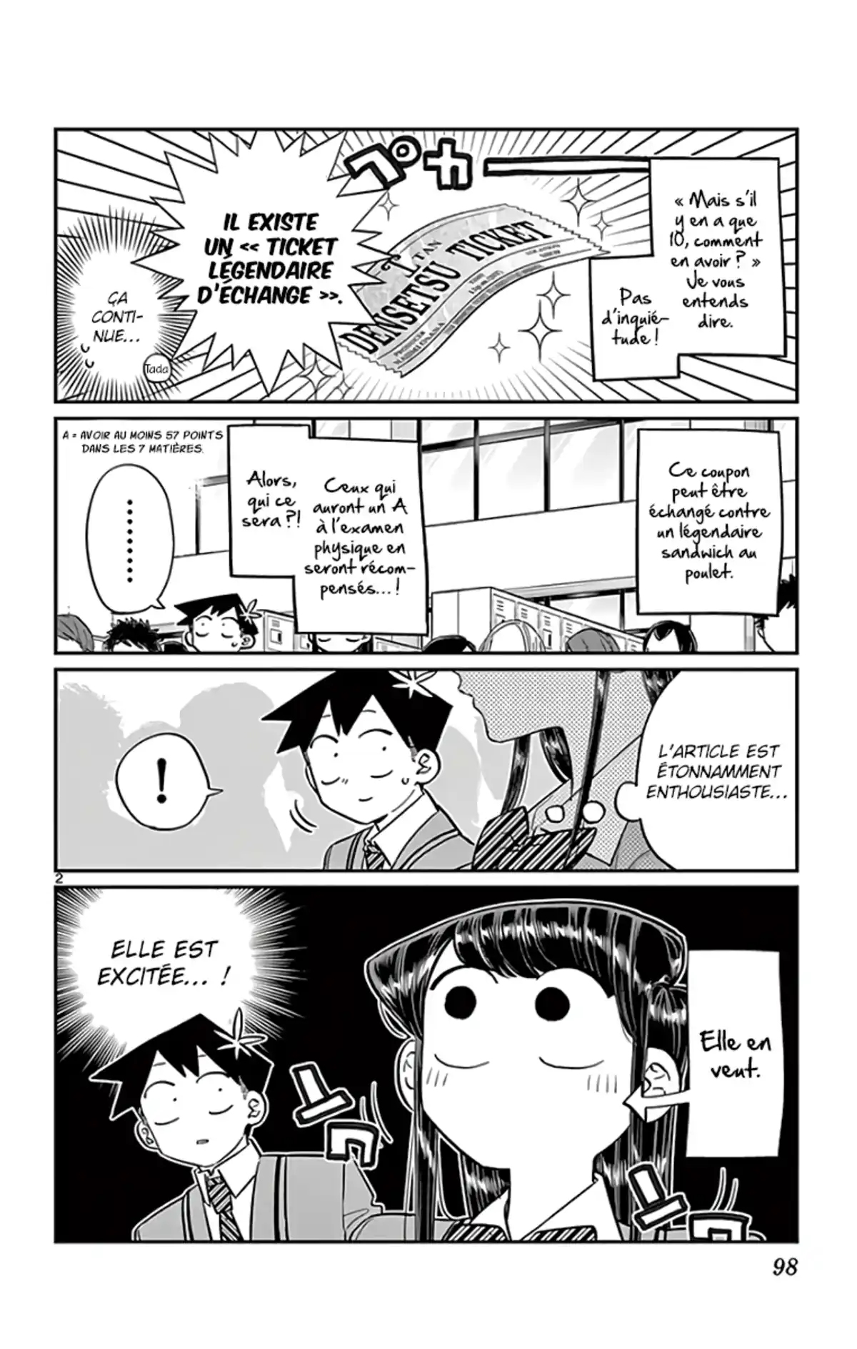 Komi-san wa Commu-shou desu. Chapitre 137 page 2