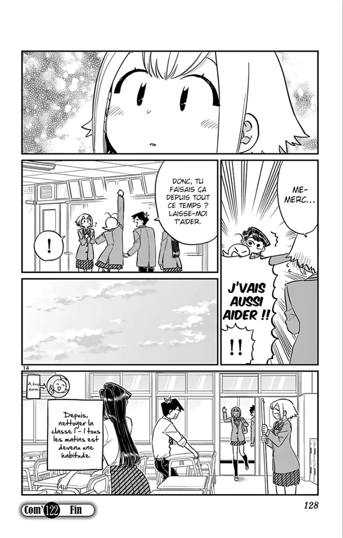 Komi-san wa Commu-shou desu. Chapitre 122 page 14