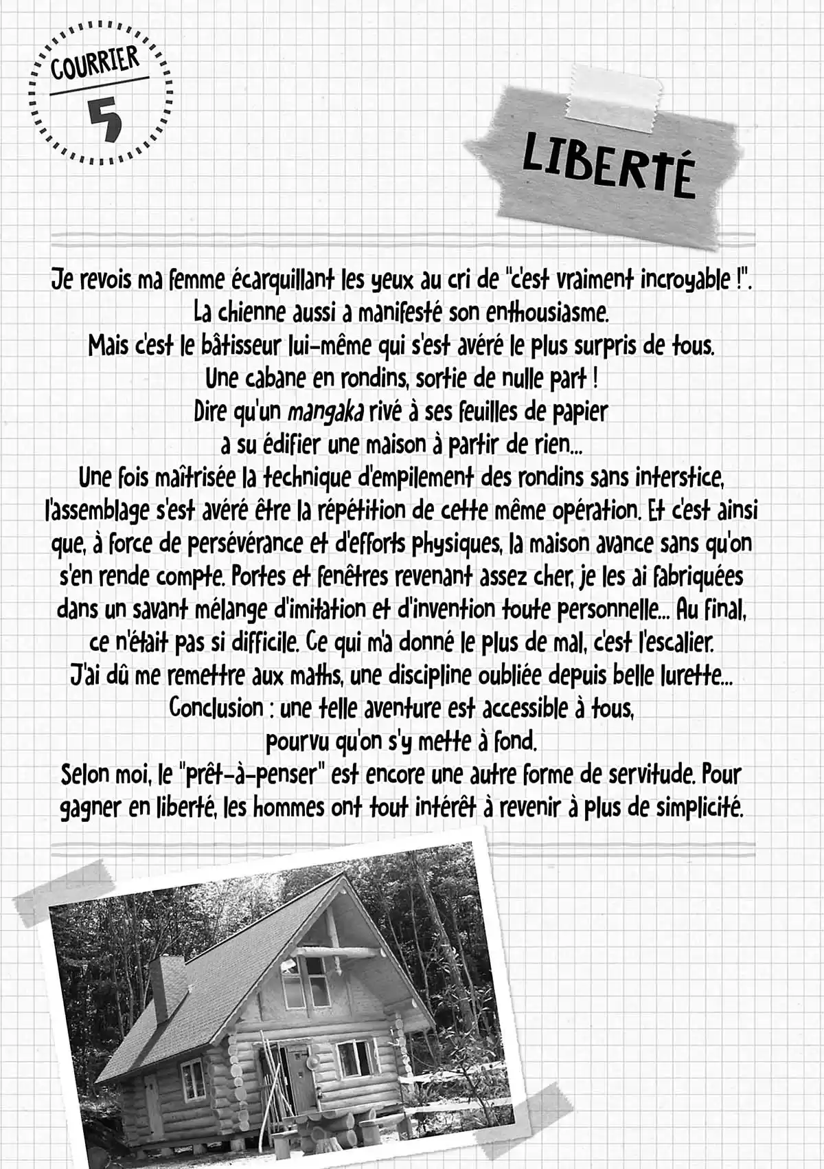 Ma vie dans les bois Volume 1 page 123