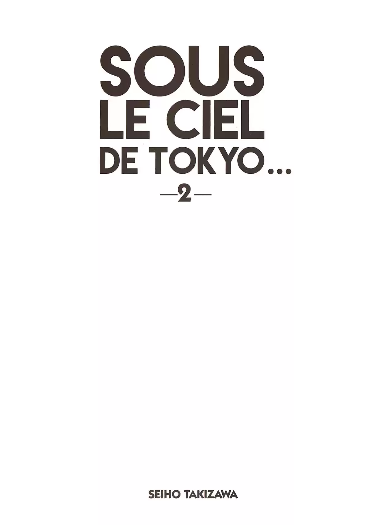 Sous le ciel de Tokyo… Volume 2 page 2