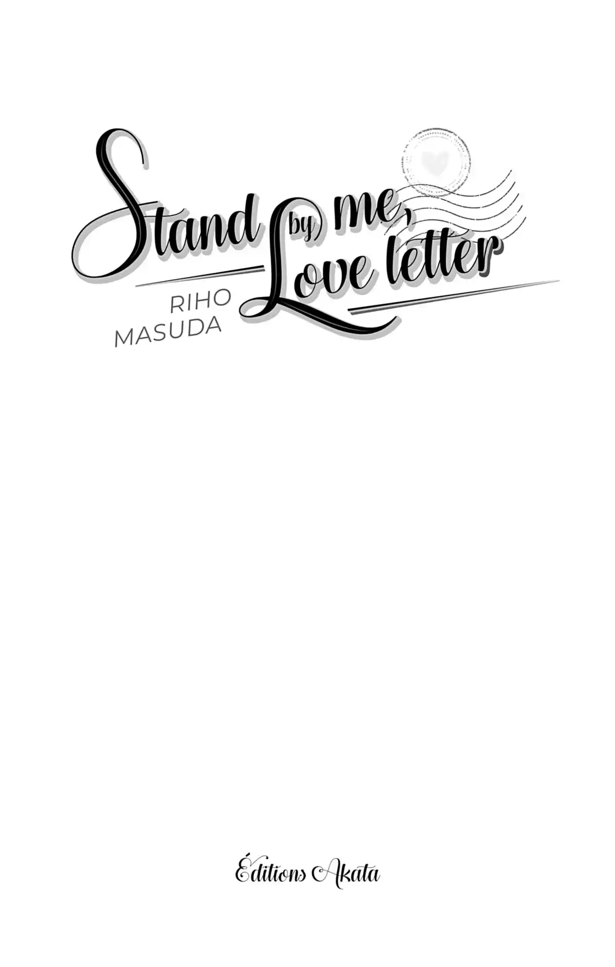 Stand by Me, Love Letter Volume 1 page 2