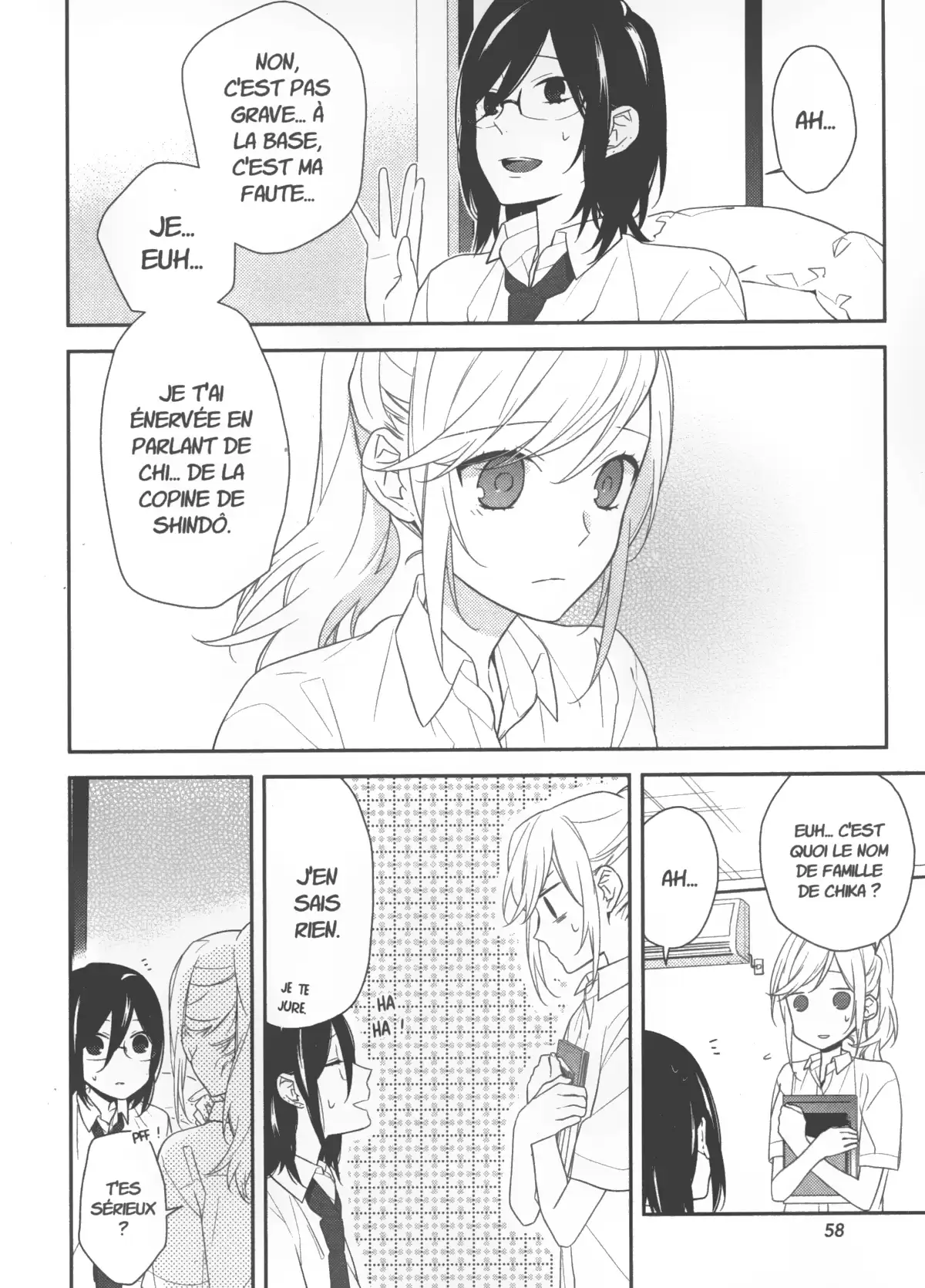 Horimiya Volume 4 page 58