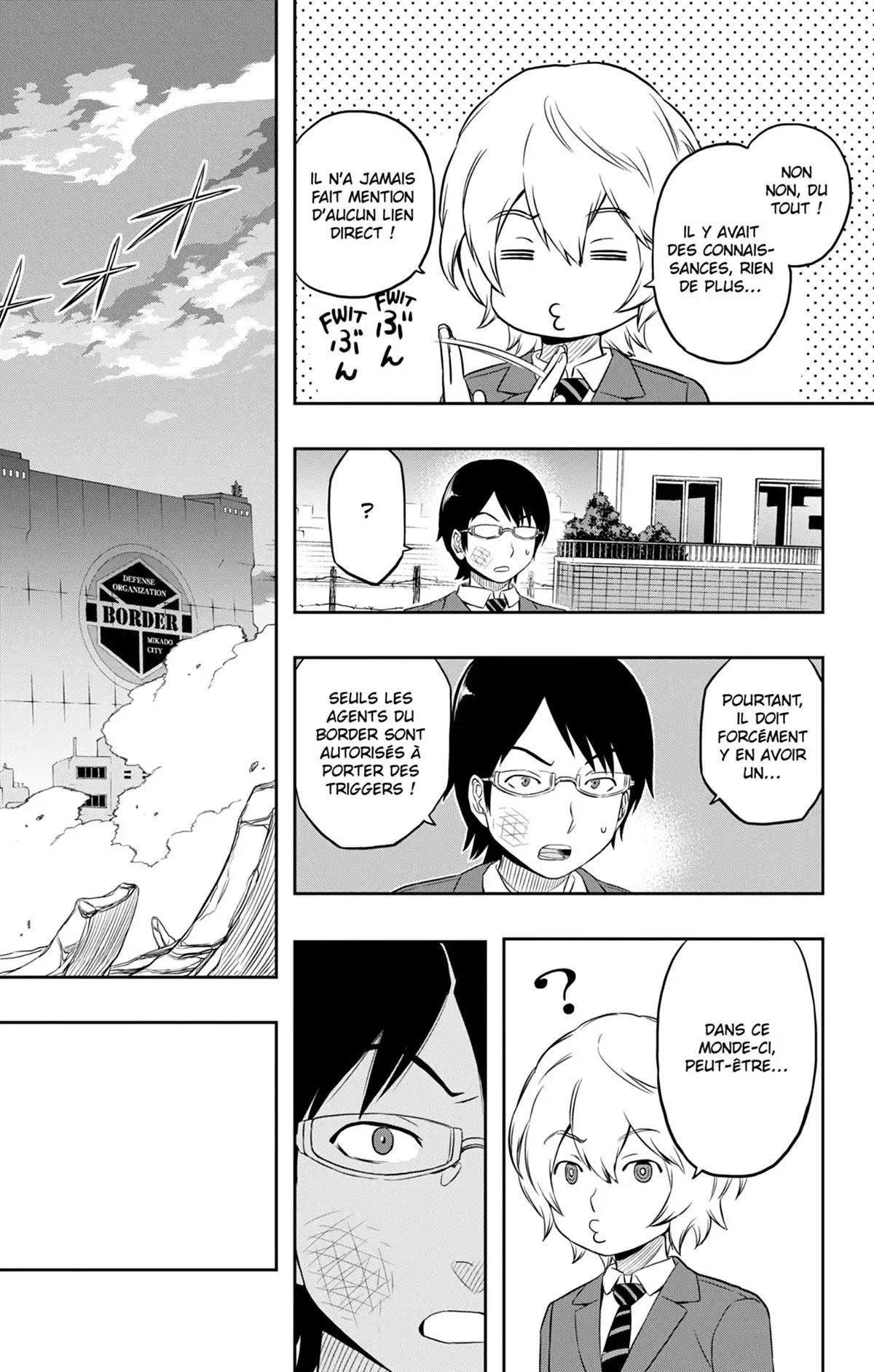 World Trigger Volume 1 page 57
