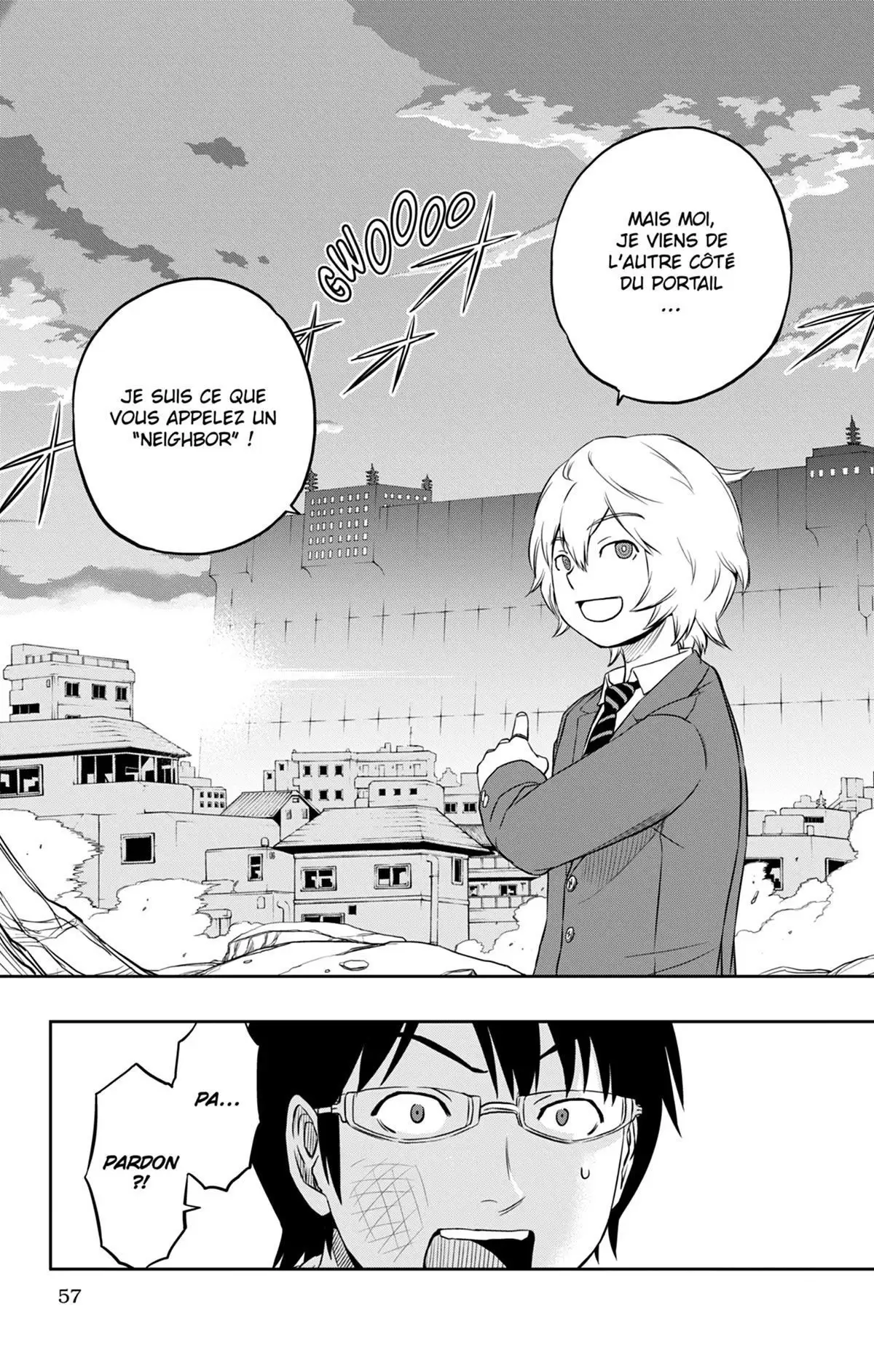 World Trigger Volume 1 page 58