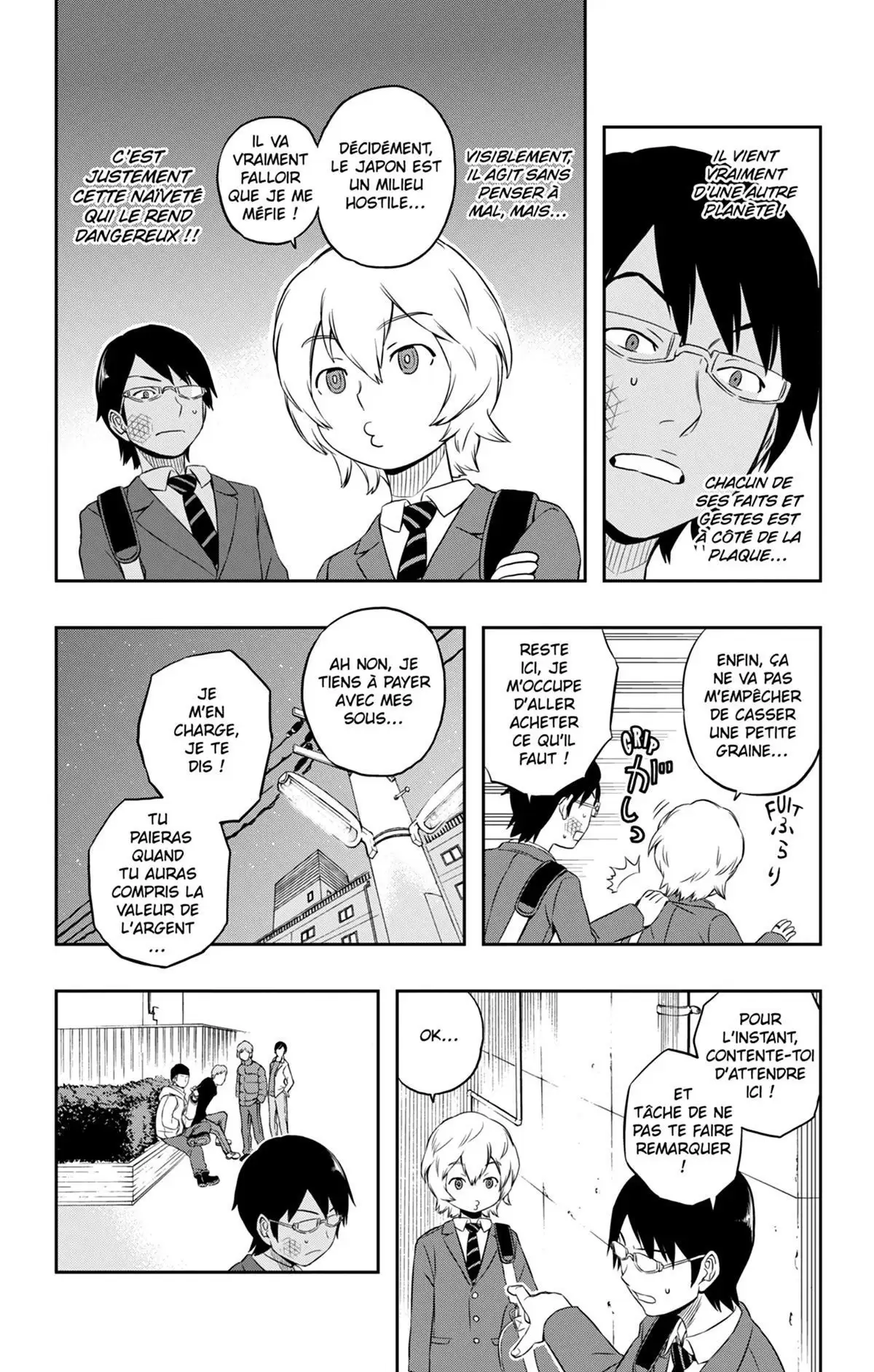 World Trigger Volume 1 page 73