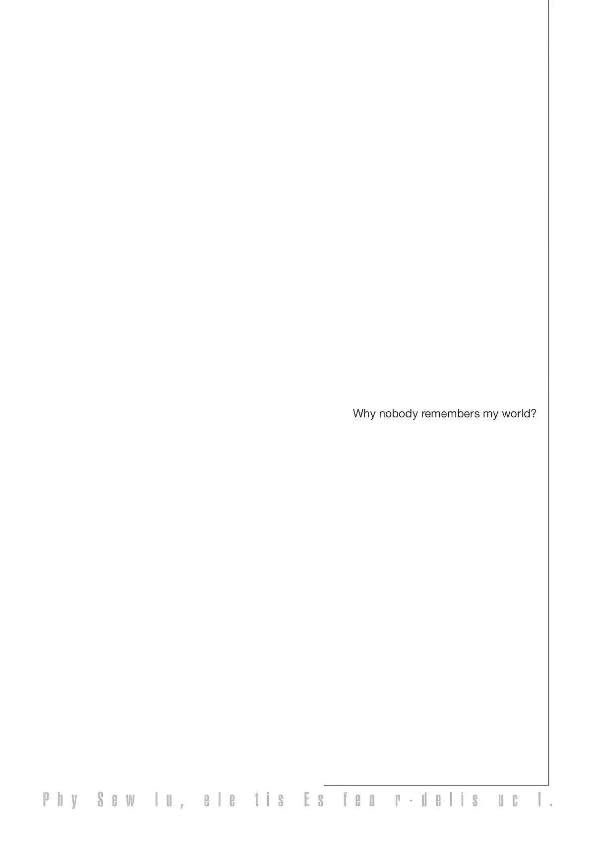 Why Nobody Remembers My World Volume 4 page 87