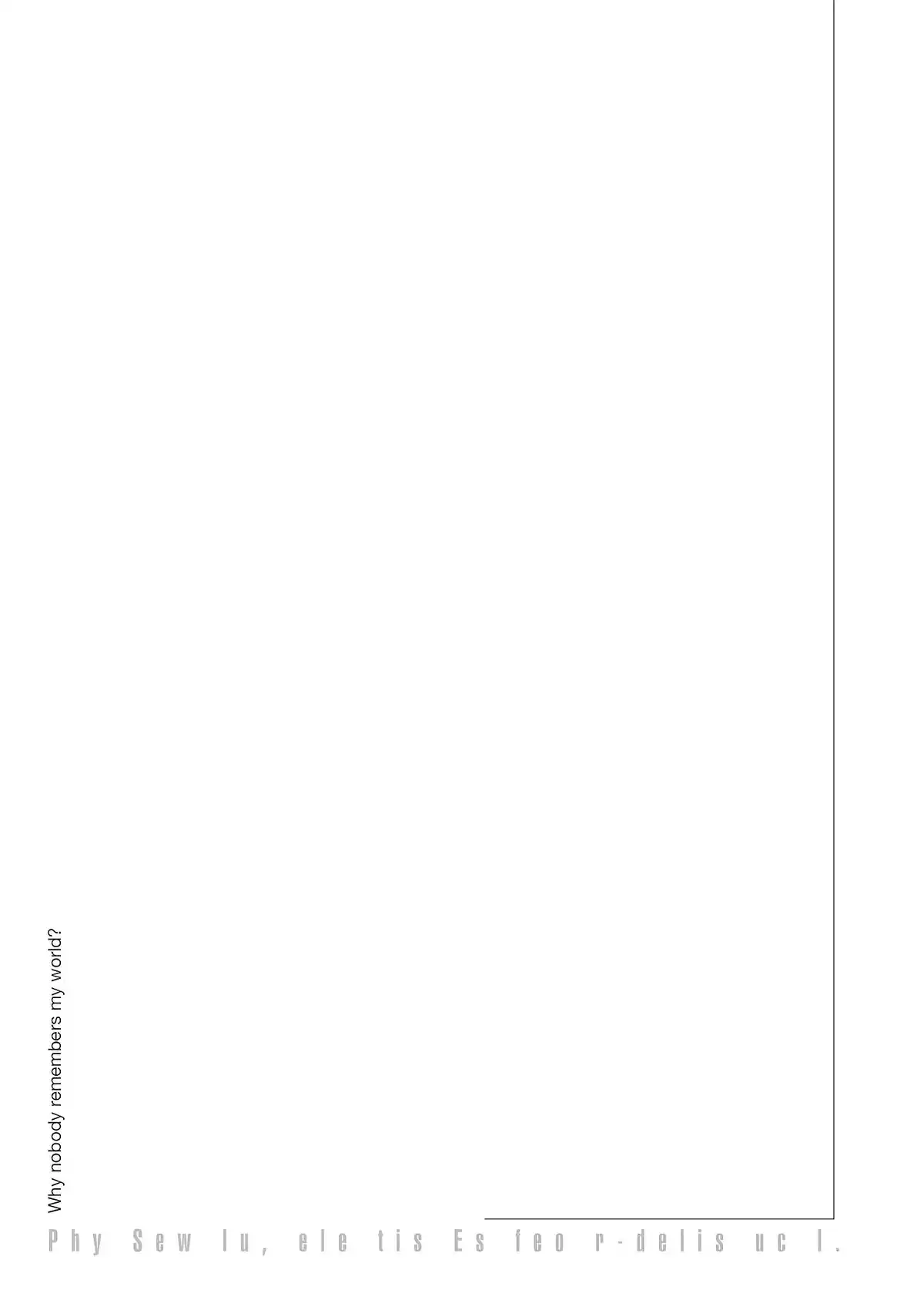Why Nobody Remembers My World Volume 3 page 67