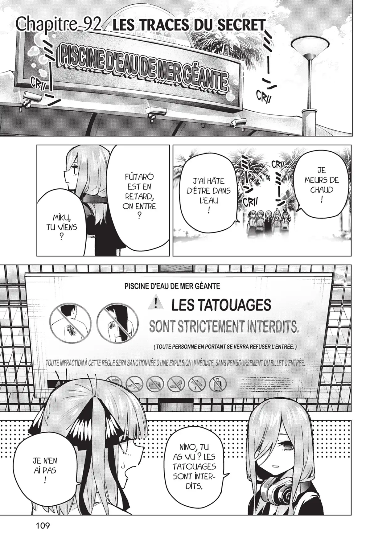 The Quintessential Quintuplets Volume 11 page 110