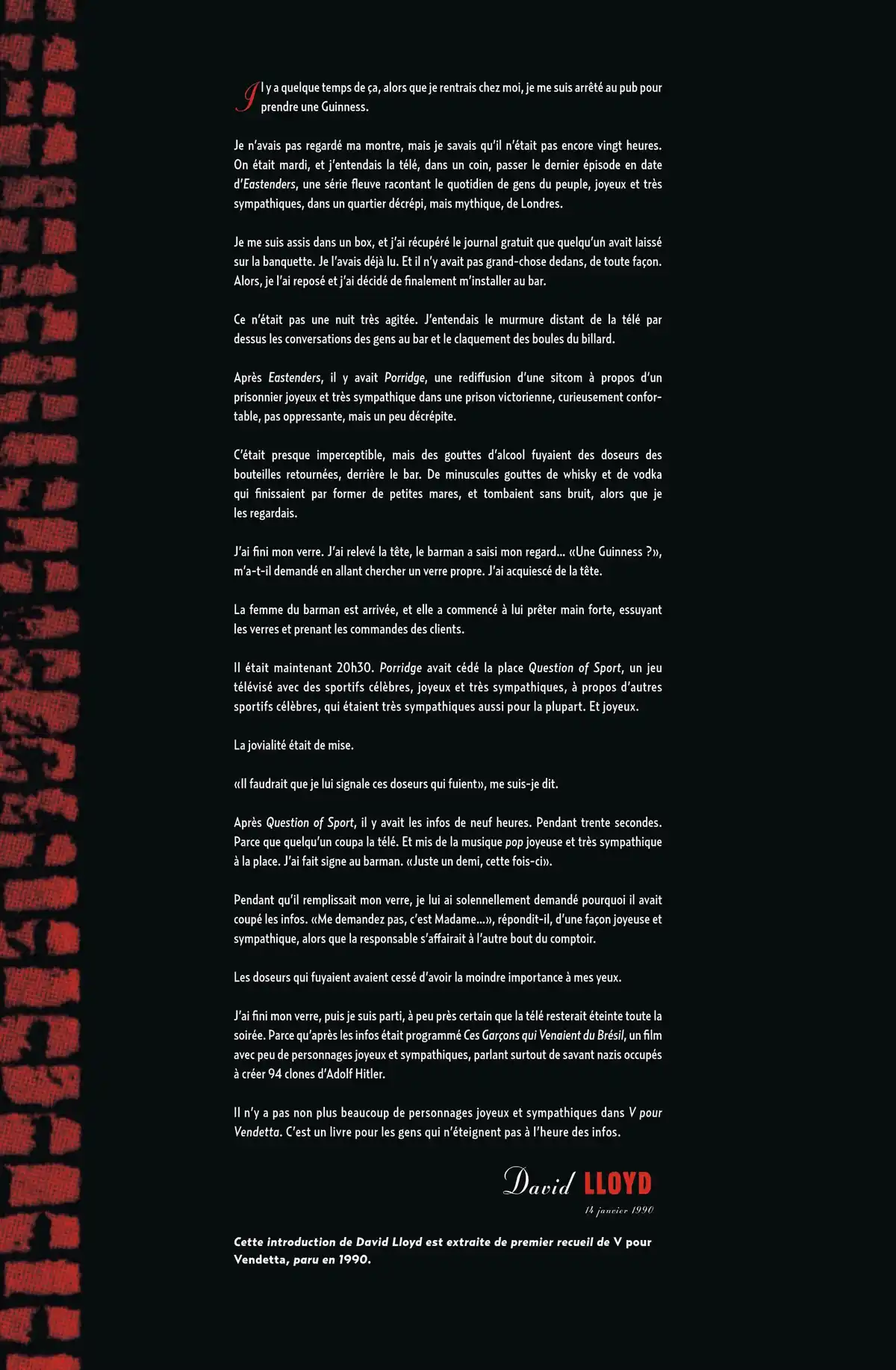 V pour Vendetta Volume 1 page 3