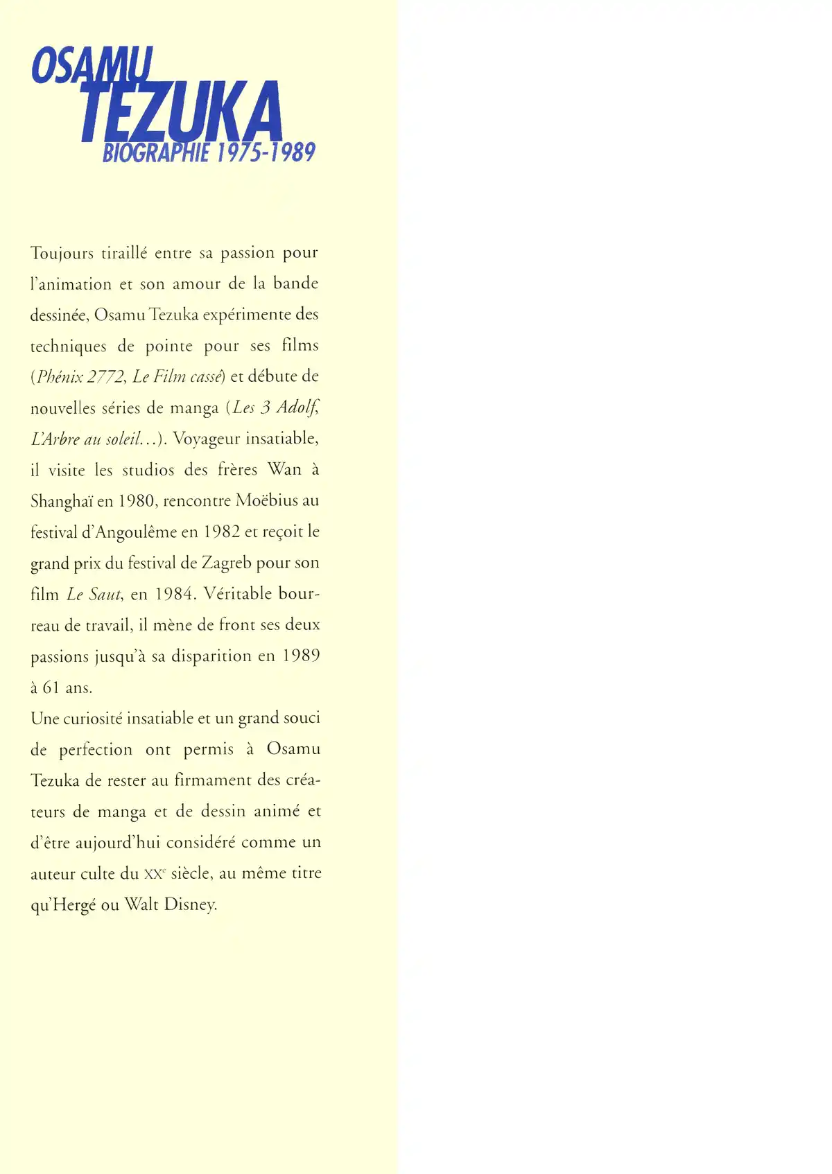 Osamu Tezuka – Biographie Volume 4 page 2