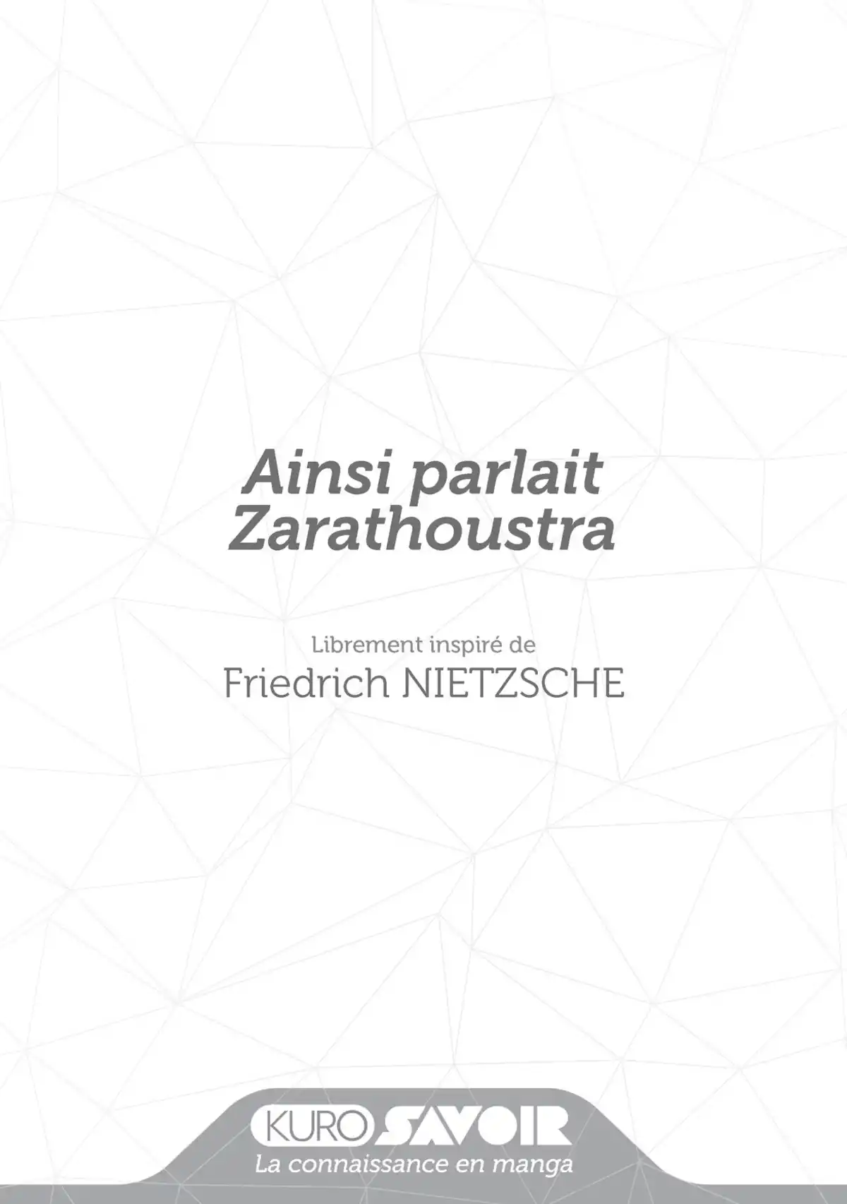 Ainsi parlait Zarathoustra Volume 1 page 3