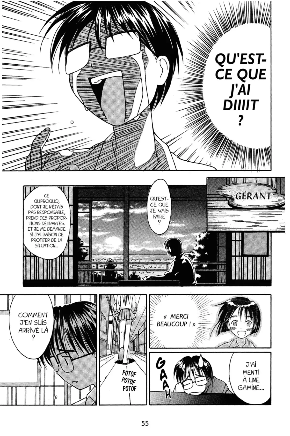 Love Hina Volume 1 page 55