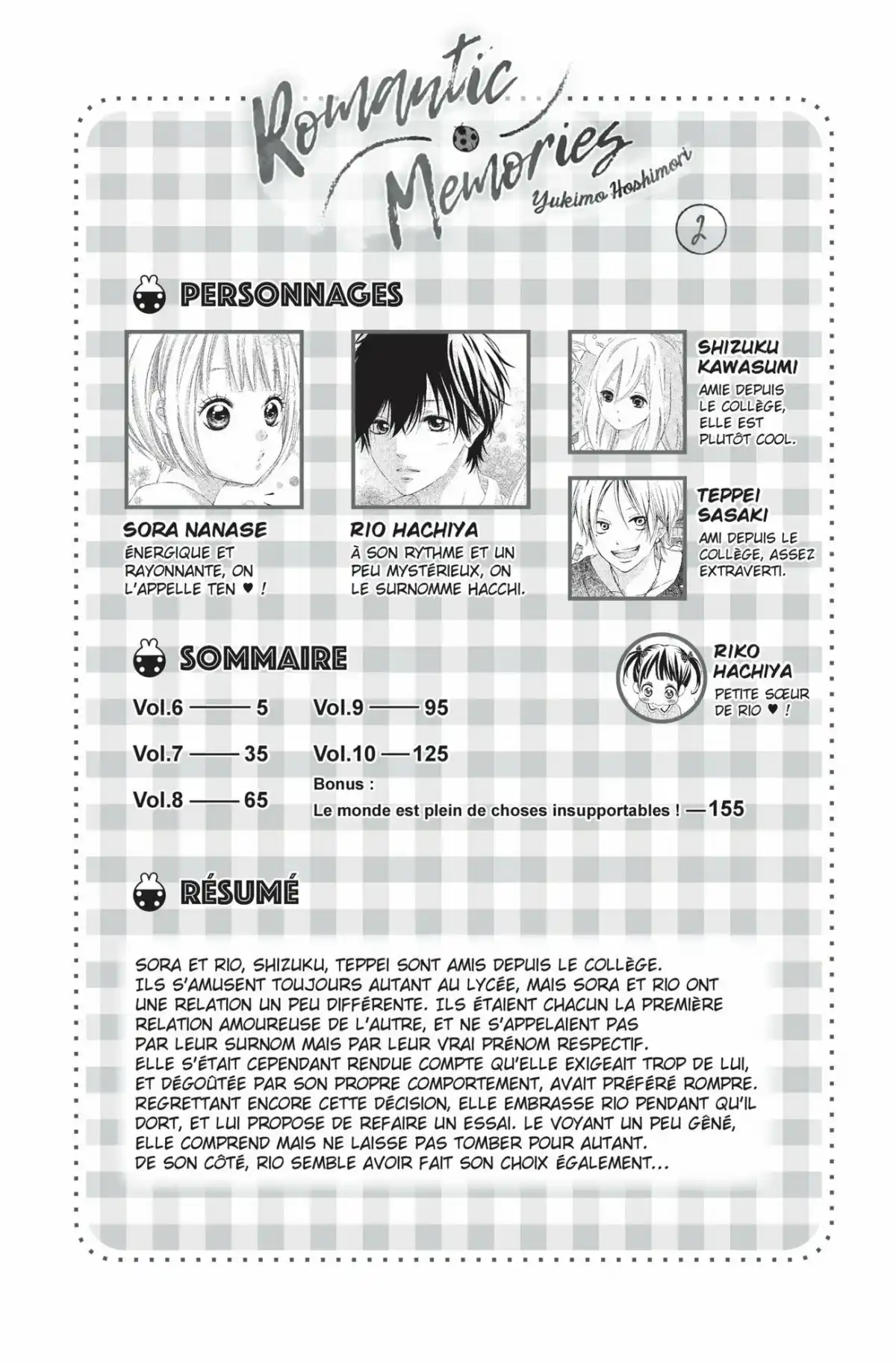 Romantic Memories Volume 2 page 2