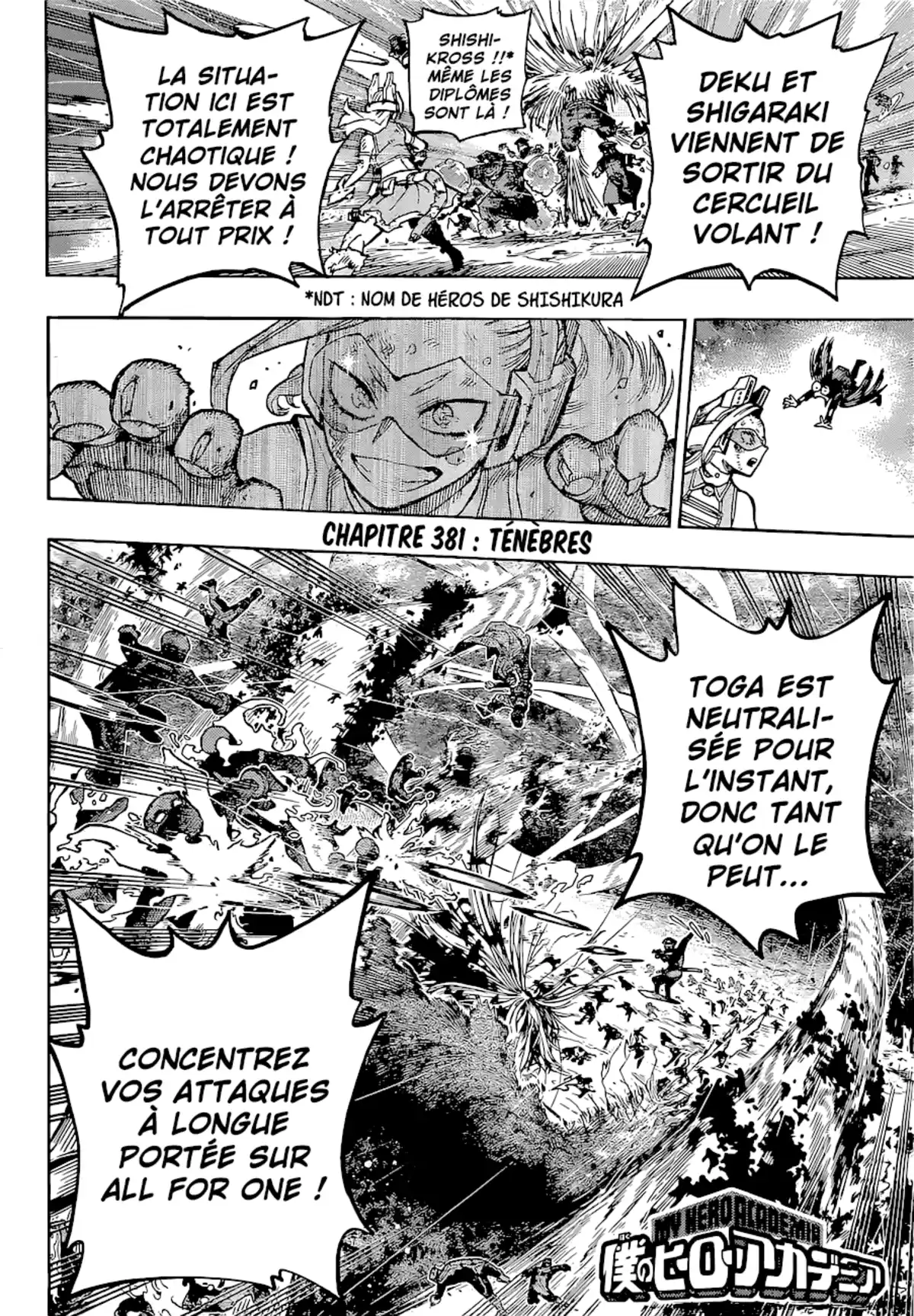 My Hero Academia Chapitre 381 page 2