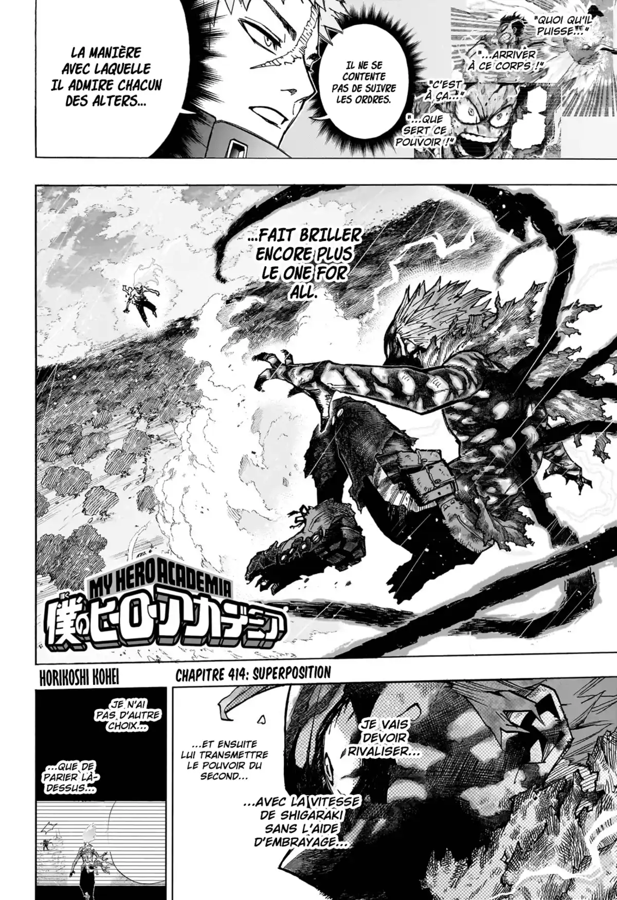 My Hero Academia Chapitre 414 page 3