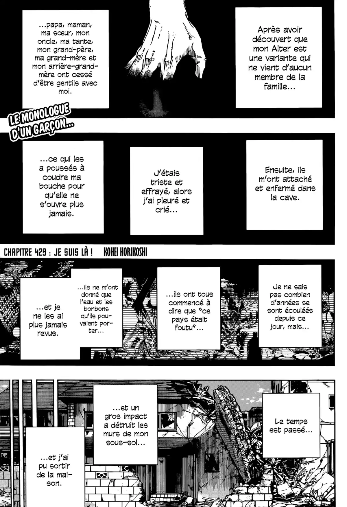 My Hero Academia Chapitre 429 page 3