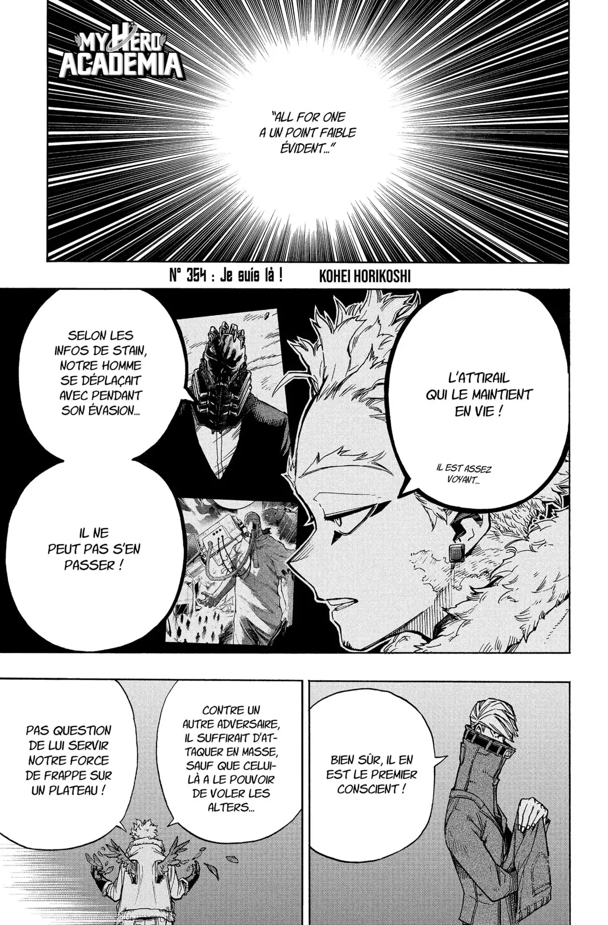 My Hero Academia Chapitre 354 page 1