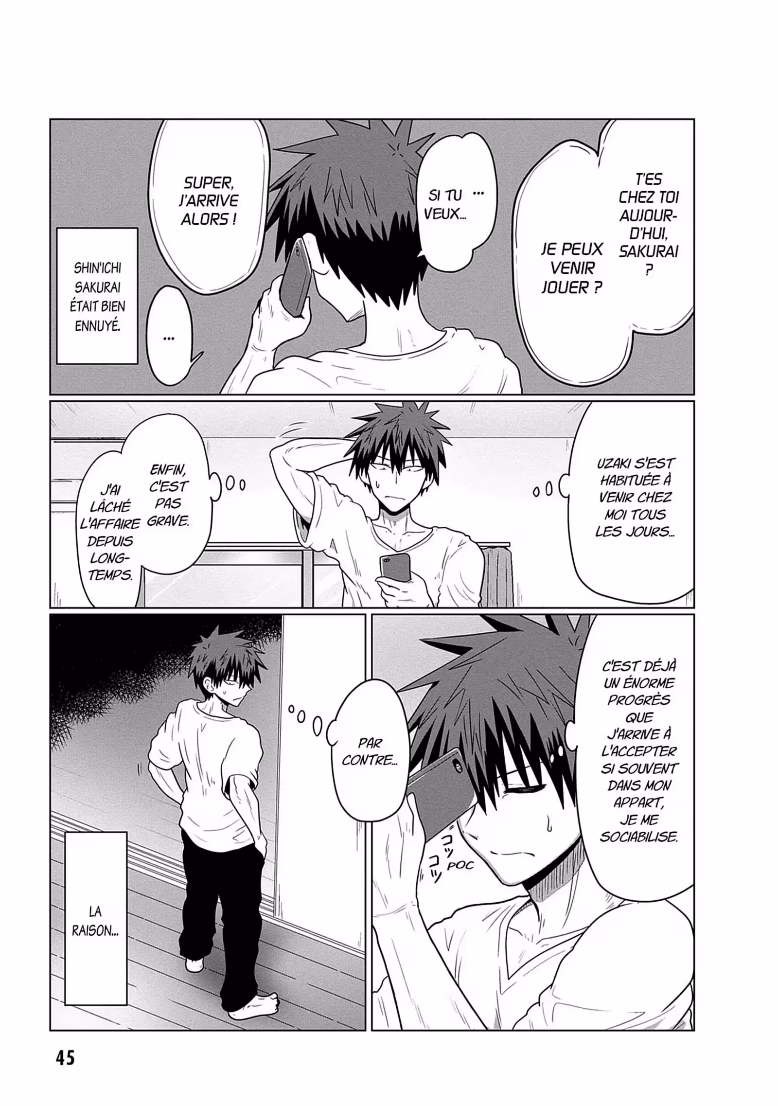 Uzaki-chan Wants to Hang Out! Volume 3 page 45