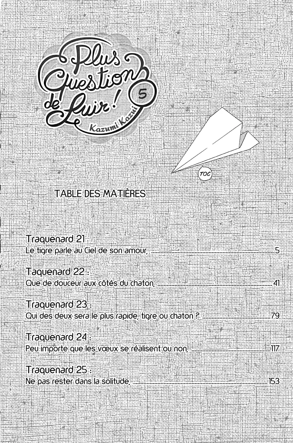 Plus question de fuir ! Volume 5 page 5