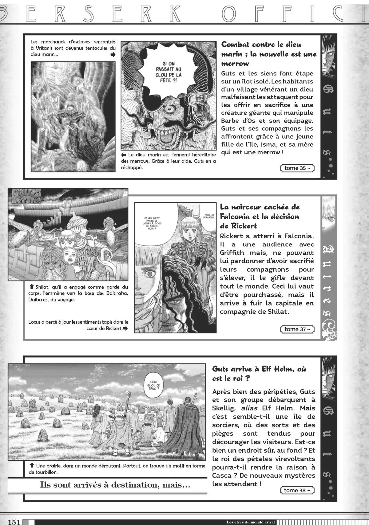 Berserk Official Guide Book Guidebook page 152