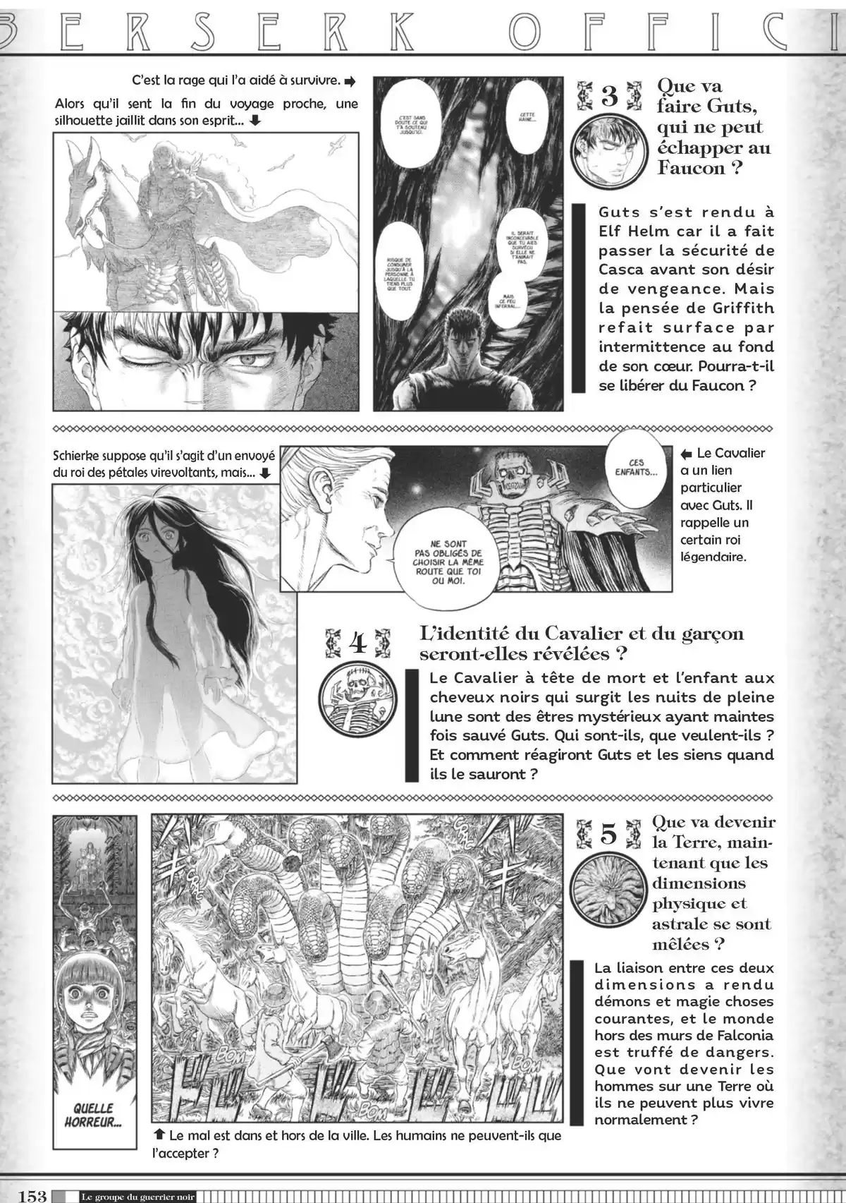 Berserk Official Guide Book Guidebook page 154